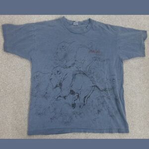 Vintage late 80's early 90's Made In The USA Fruit of The Loom YellowStone Shirt